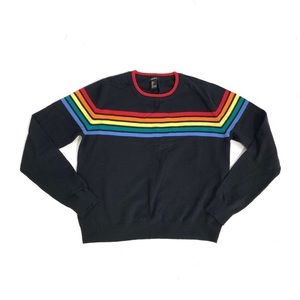 F21 Rainbow Stripe Sweater